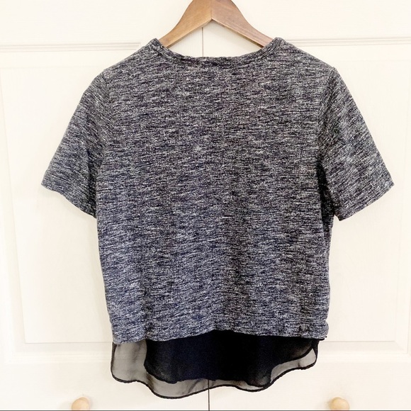 Lou & Grey Comfy Short Sleeve Gray Sweatshirt - Picture 5 of 6